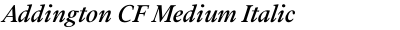 Addington CF Medium Italic